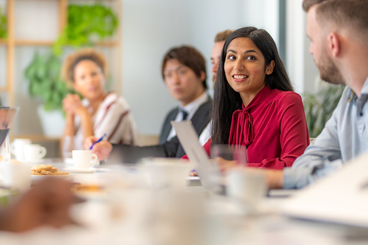 Woman in a Meeting 